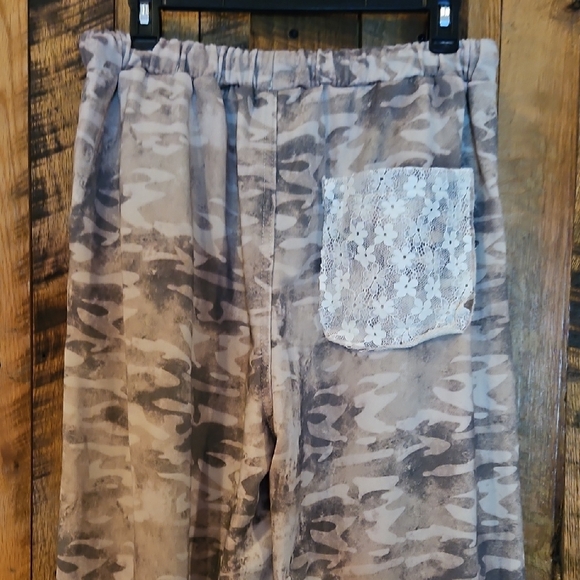 229 POL Camouflage Patchwork Joggers - Picture 8 of 11
